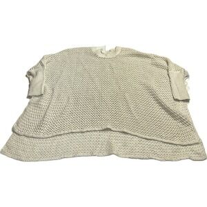 Aeropostale White Ivorry Knit‎ Sweater Coverup Shawl Women's S/M